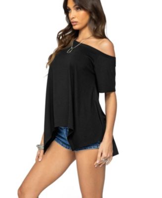 Womens Josy Off Shoulder Handkerchief Top