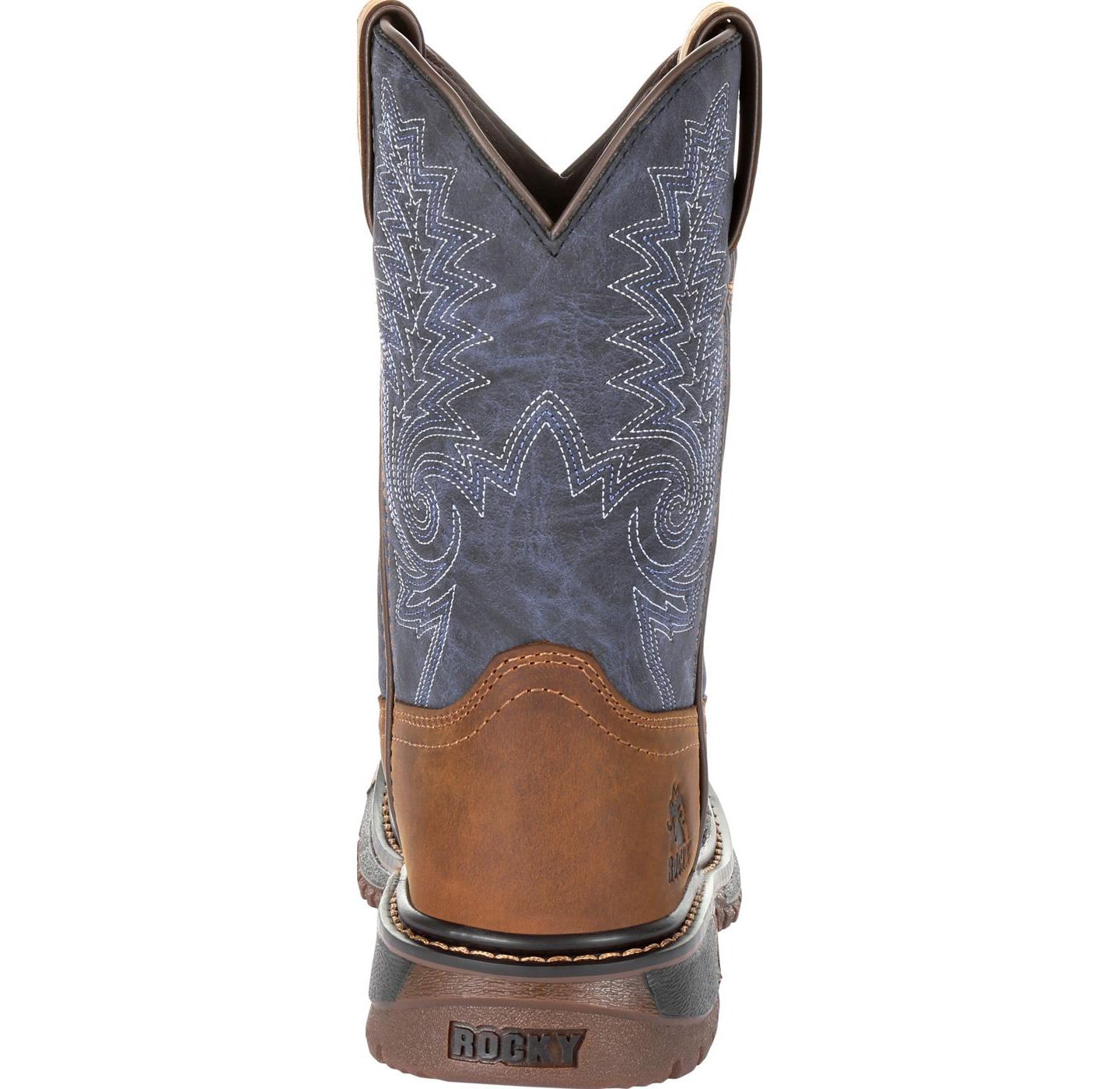 Ботинки ROCKY Ride FLX Western Boot для мальчиков, цвет: Джинсовый коричневый — фото 5