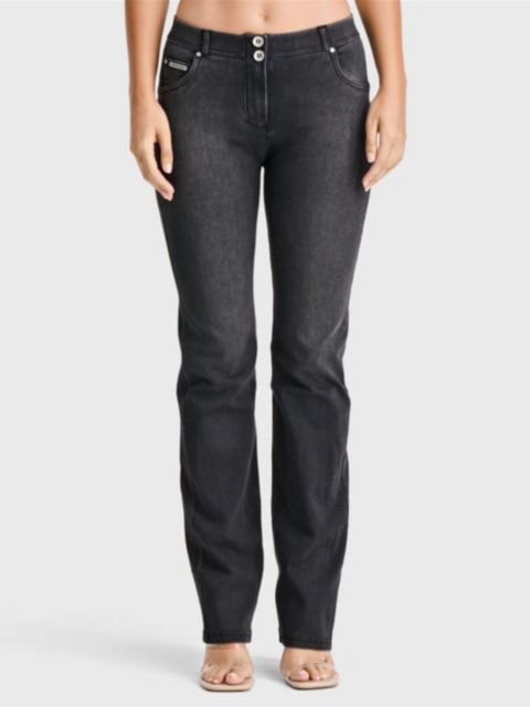 Женские джинсы Freddy High-Rise Snug Sculpting Bootcut, цвет: Чёрный