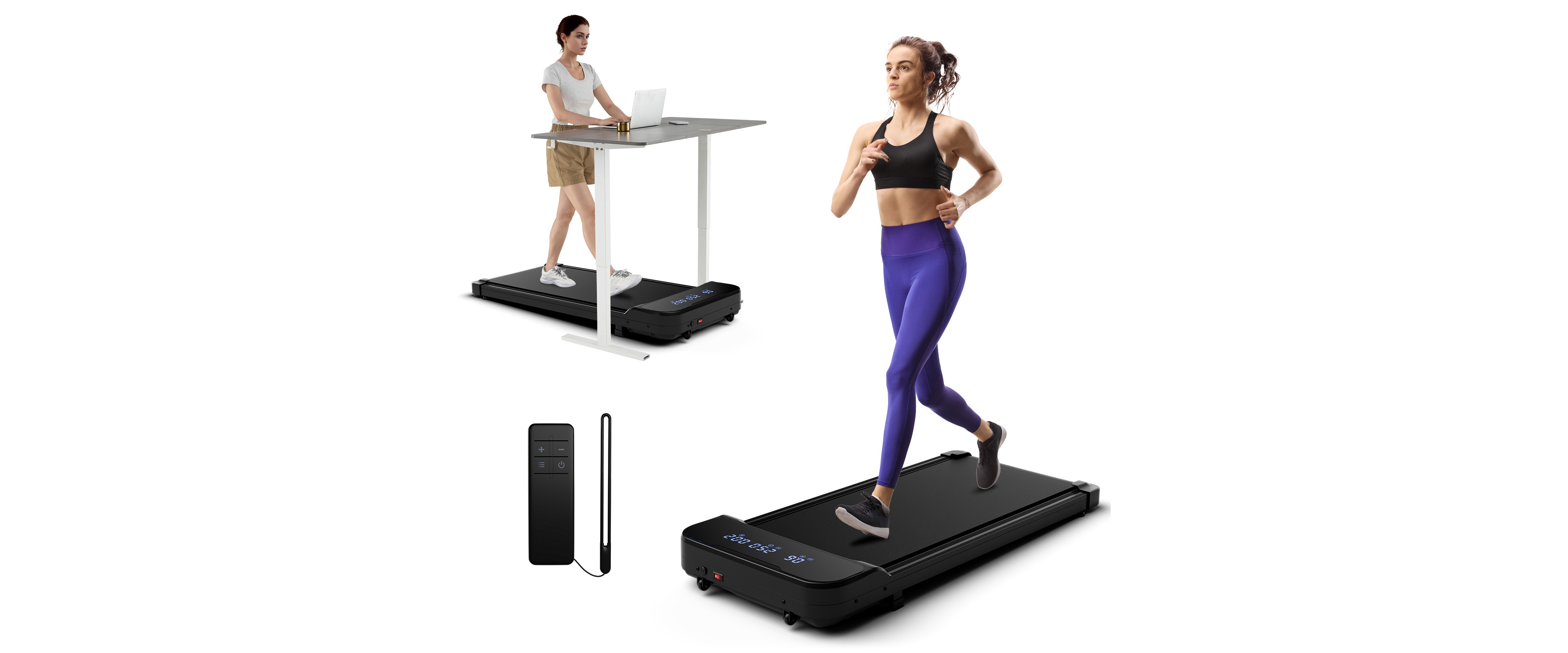 2.5HP Under Desk Treadmill with Remote Control and 3 Countdown Modes