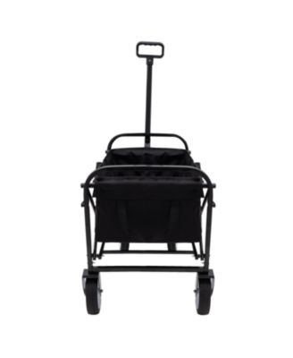 Foldable Wagon Cart with Liners Camping, Utility, Grocery