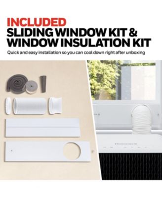 13,500 BTU Slim Portable AC with Fan, Dehumidifier – Cools Up to 660 Sq. Ft., HX4CESAWG0 (10,000 BTU SACC)