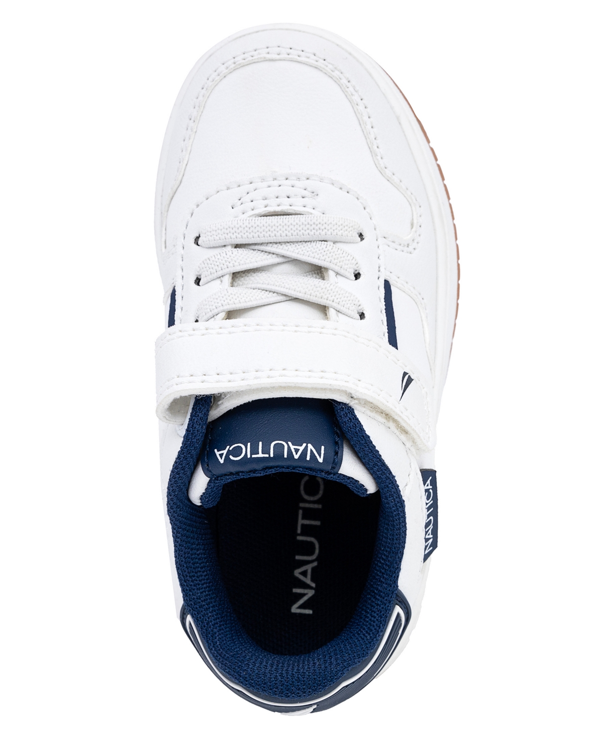 Nautica Toddler Boys Almina Casual Sneakers In White,navy,gum