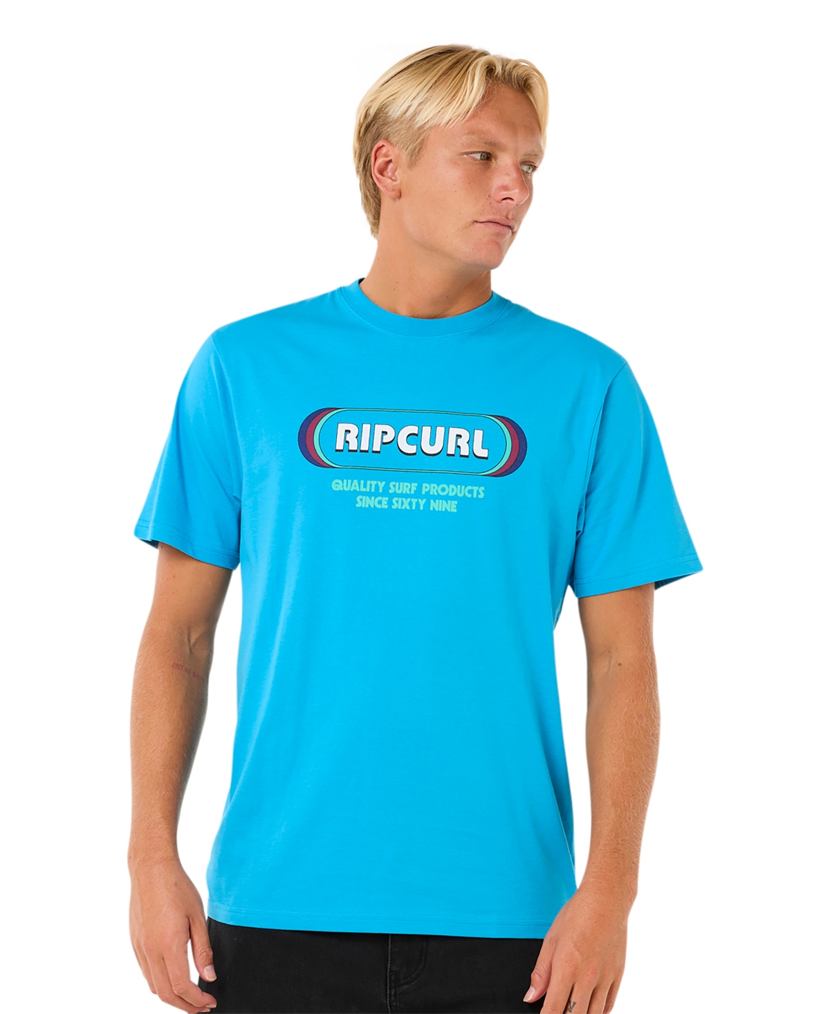Rip Curl Men's Surf Yo Mumma T-Shirt - Blue paint
