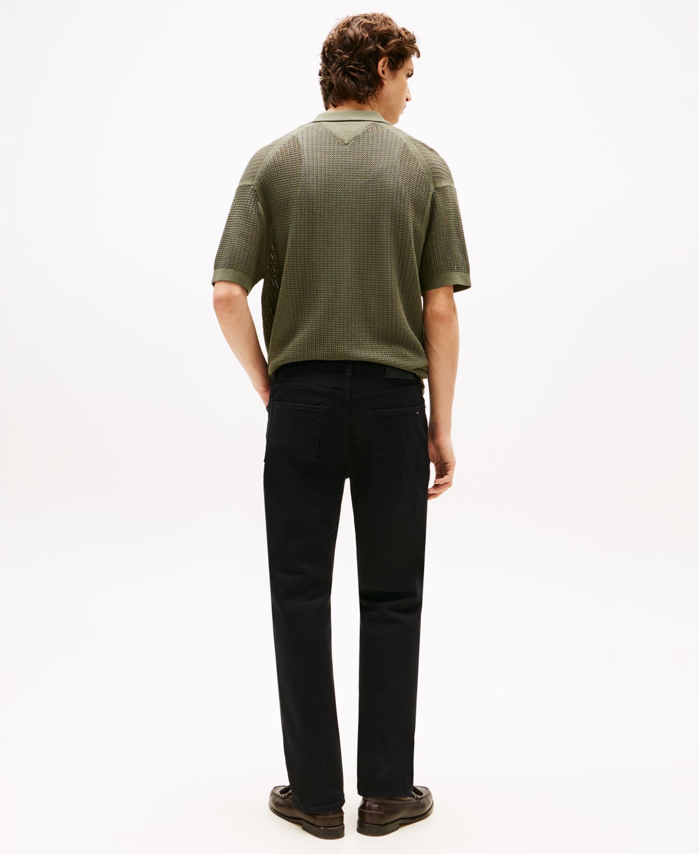 Мужские джинсы Tommy Hilfiger Mercer Regular-Fit, цвет: Чёрный — фото 5