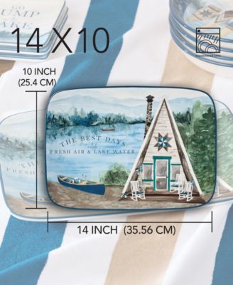 Wake At The Lake Rectangular Platter