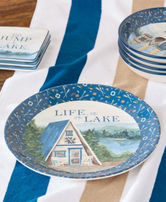 Wake At The Lake Round Platter