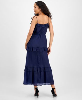 Women's Tie-Strap Maxi Dress