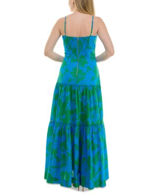 Women's Tiered Sleeveless Smocked-Back Dress