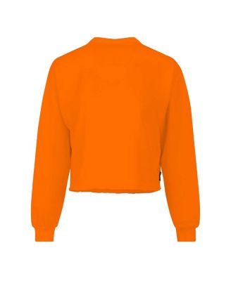 Women's Orange Florida Gators Slouchy Cropped Long Sleeve T-Shirt