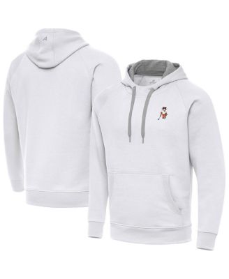 Antigua - Men's White Clemson Tigers Golfer Victory Pullover Hoodie