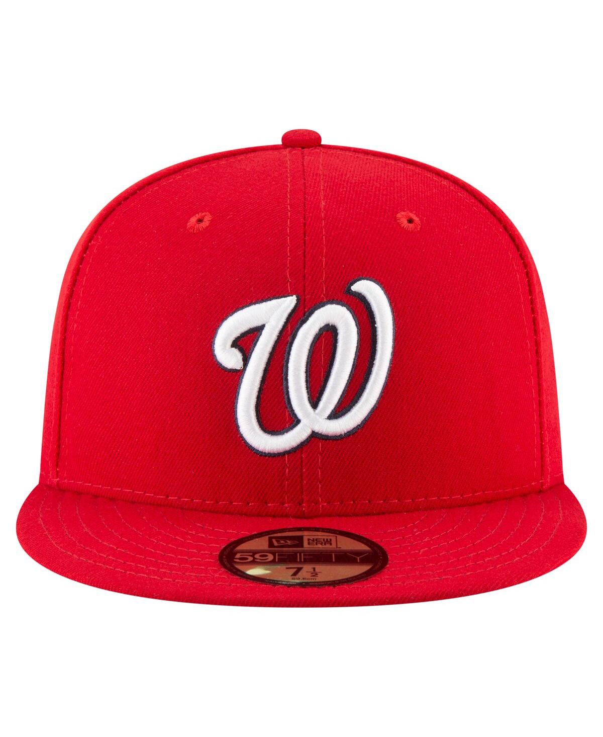 New Era Washington Nationals 2019 World Series Champ Ac 59fifty Fitted Cap In Red