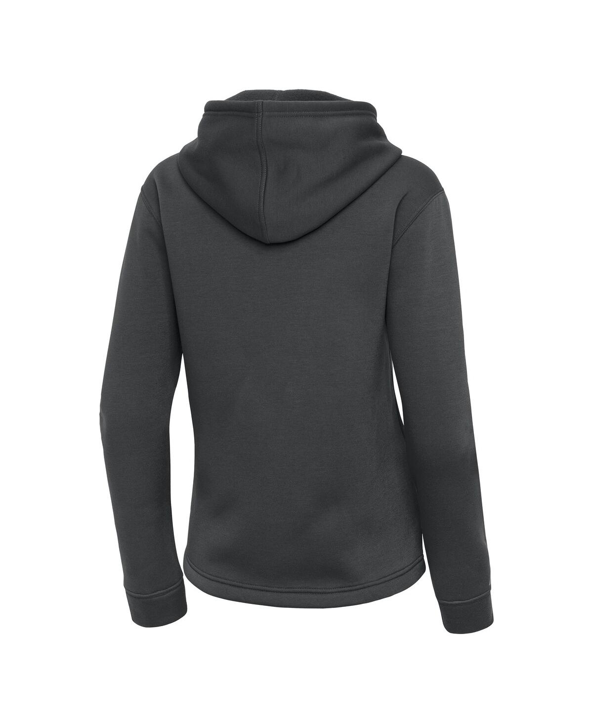Antigua Women's Pewter Philadelphia Phillies Contemporary Quarter-zip Hoodie In Pewter