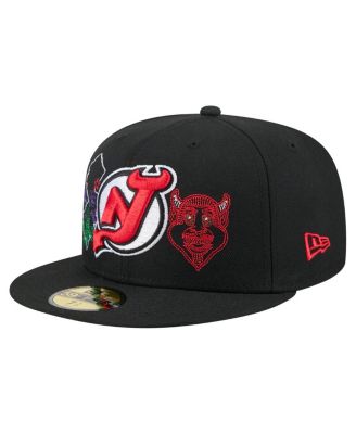 New Era - Men's Black New Jersey Devils State Stitch 59FIFTY Fitted Hat