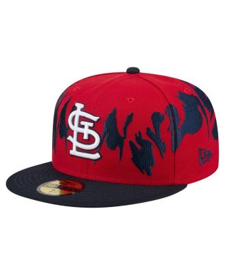 New Era - Men's Red/Navy St. Louis Cardinals Retro Pattern 59FIFTY Fitted Hat