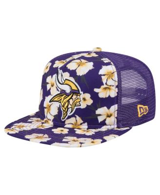 New Era - Men's  Purple Minnesota Vikings Adventure Pattern Golfer Snapback Hat
