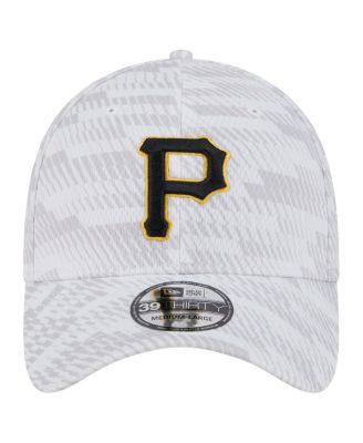 Men's White Pittsburgh Pirates Graded 39THIRTY Stretch Fit Hat