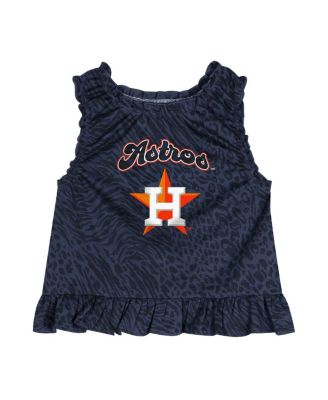 Infant Navy Houston Astros Playground Dress Bloomers Set