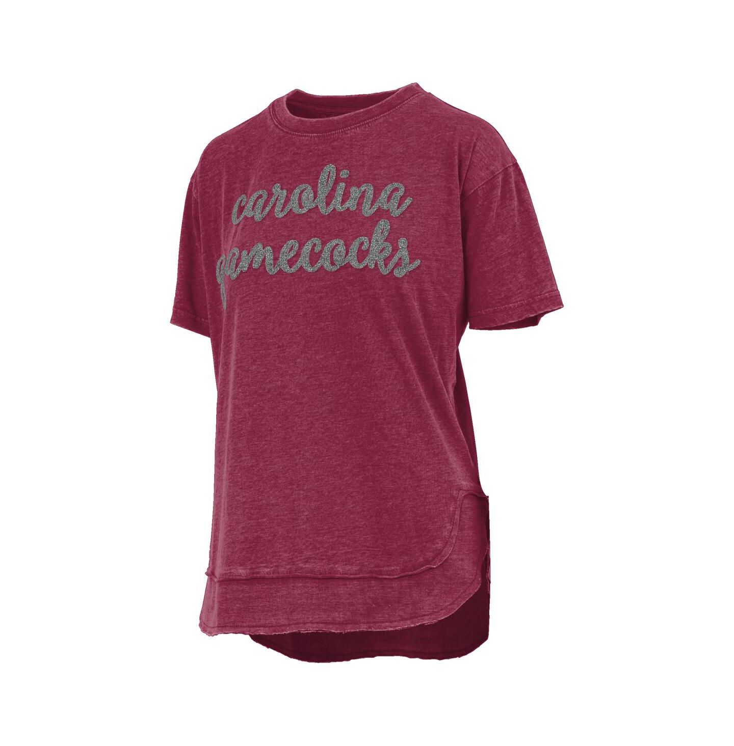 Женская футболка Pressbox Garnet South Carolina Gamecocks Poncho — фото 3