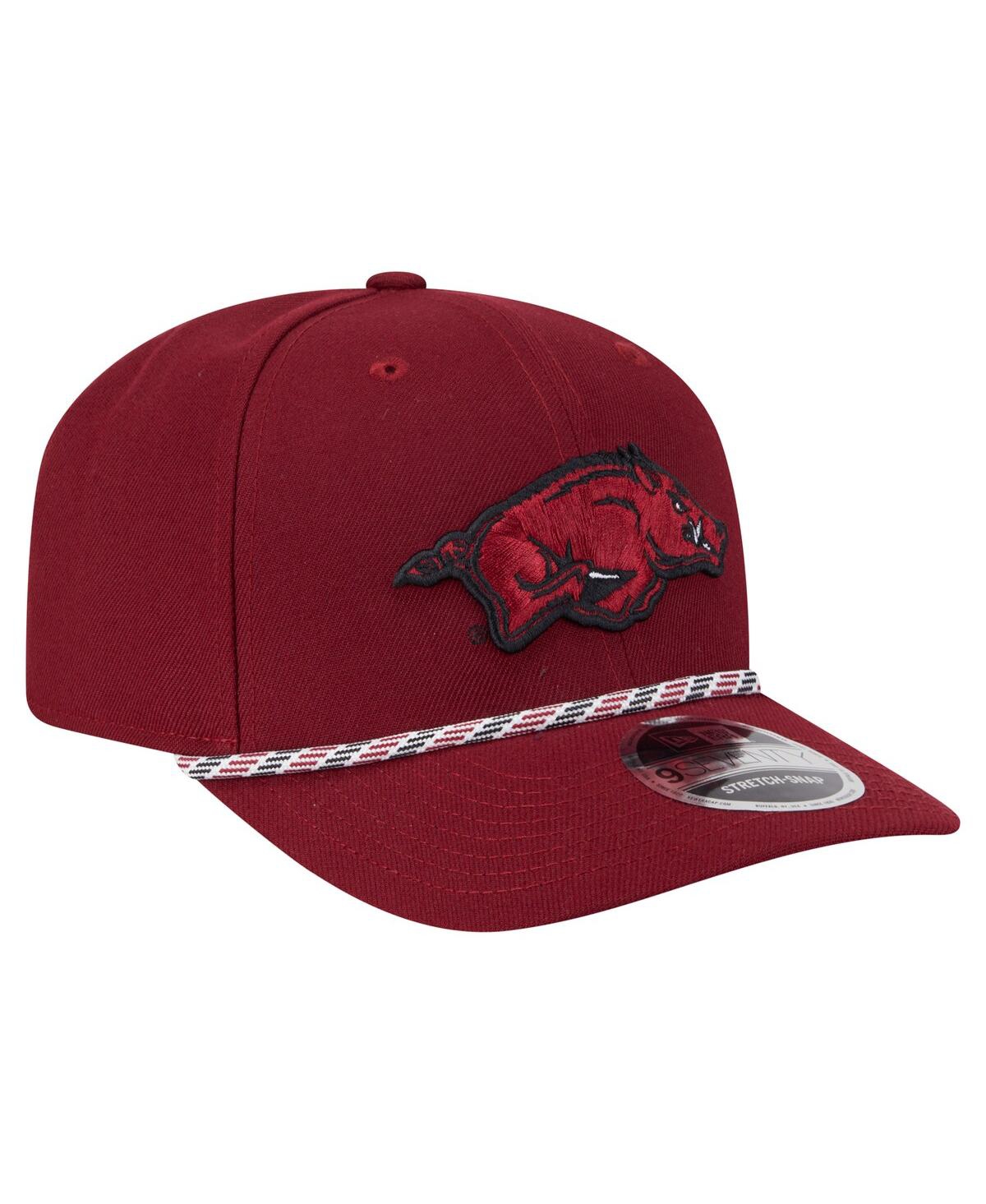 New Era Men's Cardinal Arkansas Razorbacks Game Day Multi-rope 9seventy Stretch-snap Hat In Cardinal