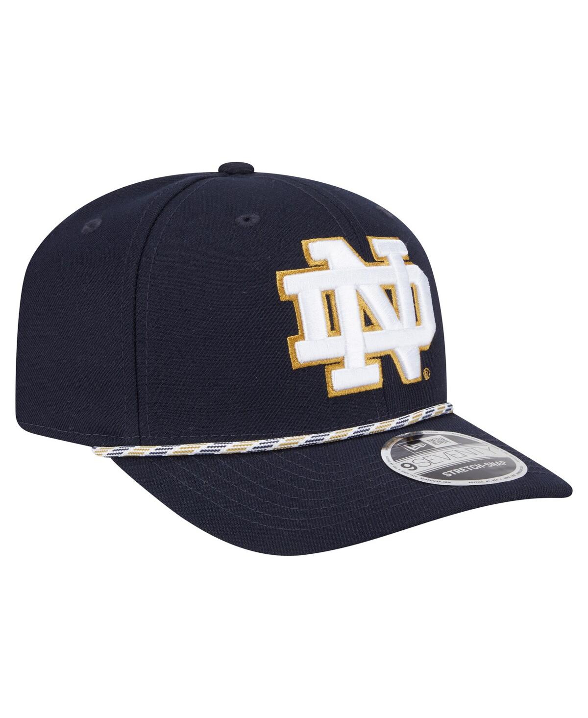 New Era Men's Navy Notre Dame Fighting Irish Game Day Multi-rope 9seventy Stretch-snap Hat In Navy