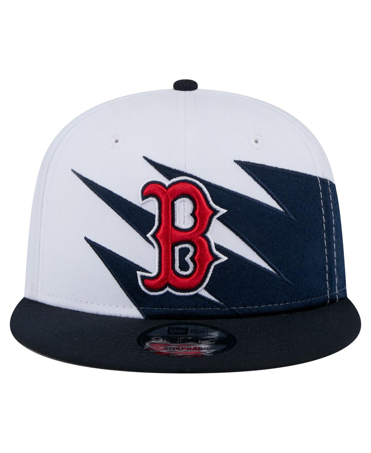 NEW ERA MEN'S NAVY/WHITE BOSTON RED SOX JAGGED 9FIFTY SNAPBACK HAT 