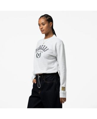 Women's Heather Gray New York Yankees Cropped Toggle Pullover Sweatshirt