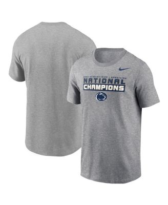 Nike - Men's Gray Penn State Nittany Lions 2025 NCAA Wrestling National s T-Shirt