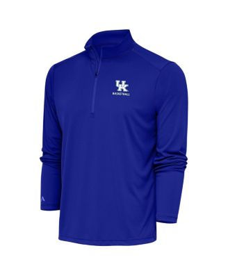Antigua - Men's  Royal Kentucky Wildcats Basketball Tribute Quarter-Zip Pullover Top