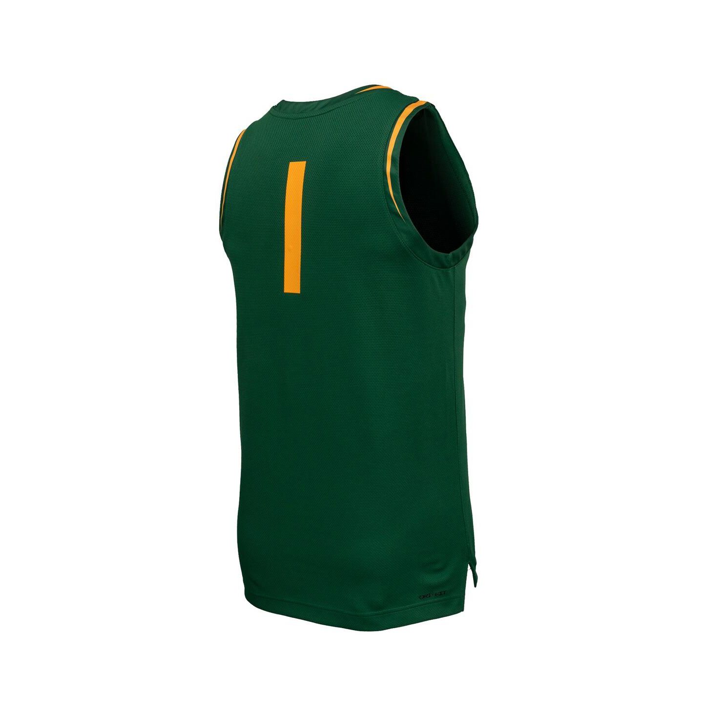 Мужской топ Nike Green Baylor Bears Replica Basketball Jersey — фото 2