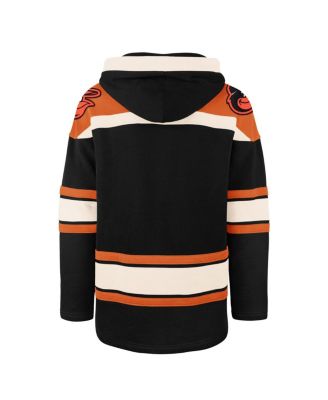 Men's Black Baltimore Orioles Superior Lacer Pullover Hoodie