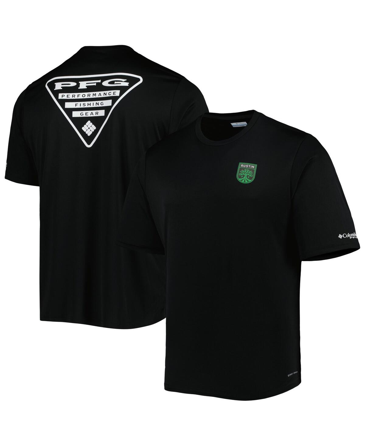 Shop Columbia Men's Black Austin Fc Terminal Tackle Omni-shade T-shirt
