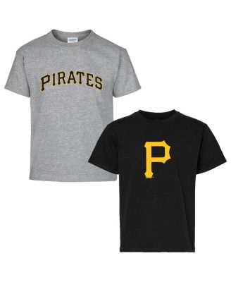 Soft As A Grape - Youth Black/Gray Pittsburgh Pirates Two-Pack T-Shirt Set