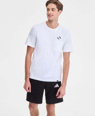 Men's Three-Stripes Tiro 9" Cargo Shorts, Slide Pocket T-Shirt & Adilette Comfort Slide Sandals   