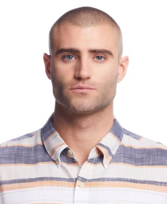 Men's Twill Stripe Button-Down Shirt