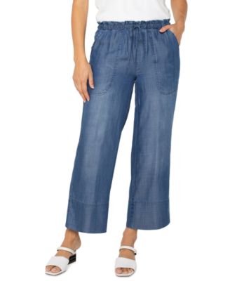 Liverpool Los Angeles - Petite Wide-Leg Ankle Pants