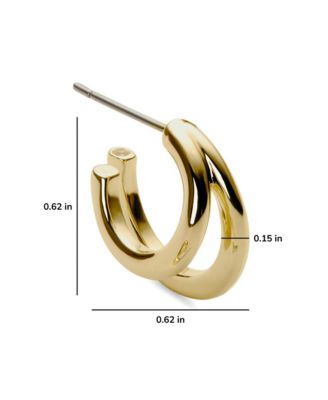 Ana Luisa Double Hoop Earrings - Scarlett