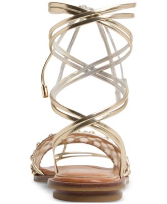 Women's Seazen Lace-Up Ankle-Tie Flat Sandals