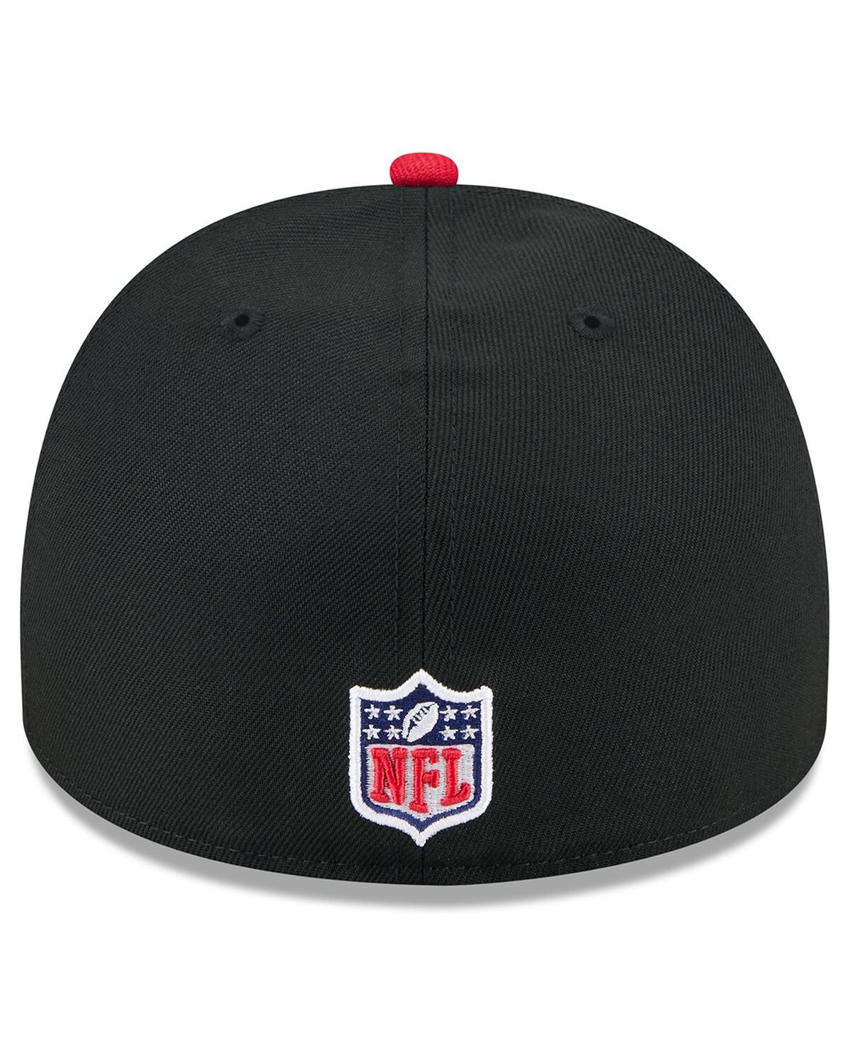 New Era Men's Black/red Atlanta Falcons 2025 Nfl Draft On Stage A-frame 59fifty Fitted Hat In Black,red