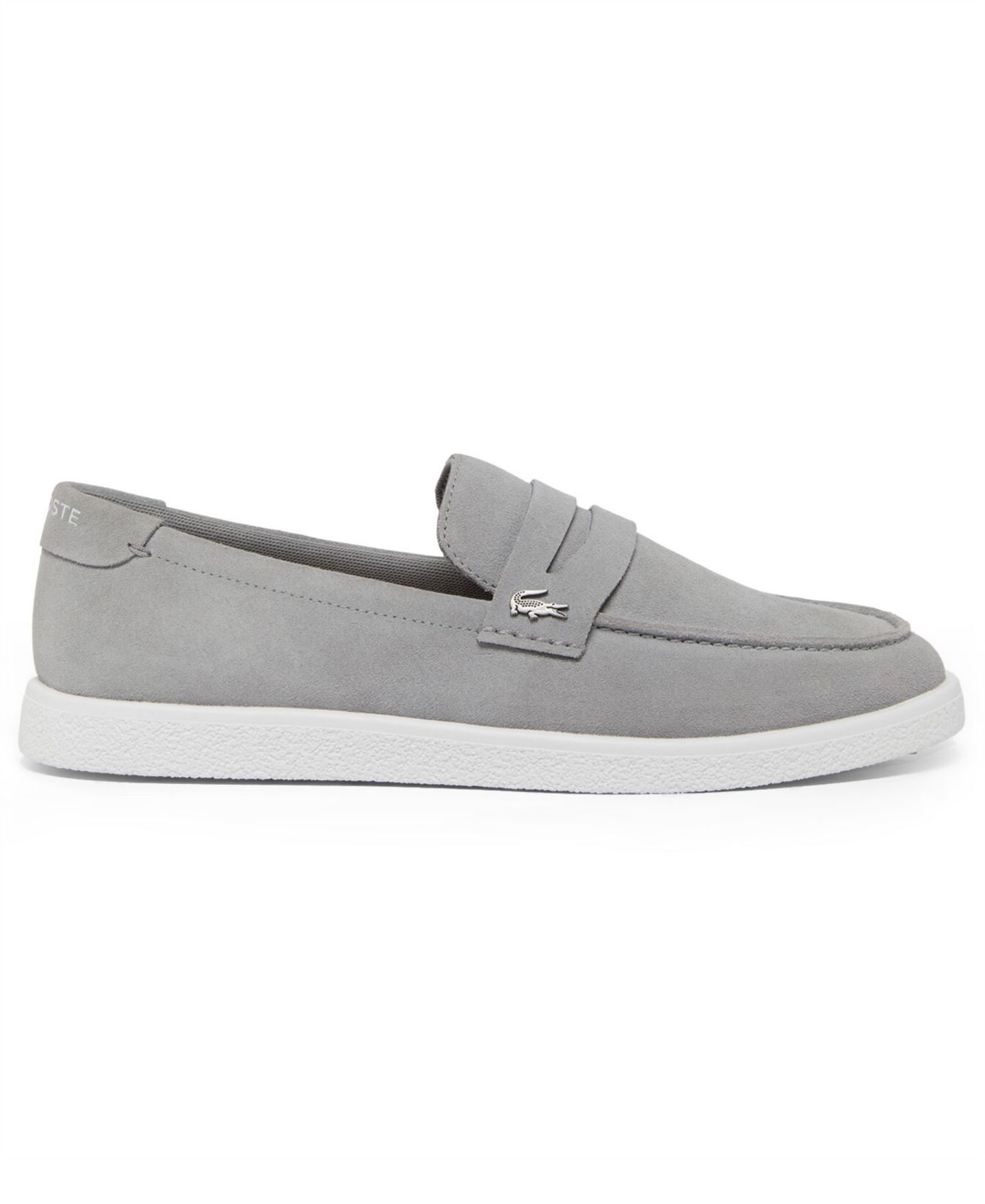 Мужские туфли Lacoste Cochet Casual Slip-On, цвет: Серый / Белый — фото 2