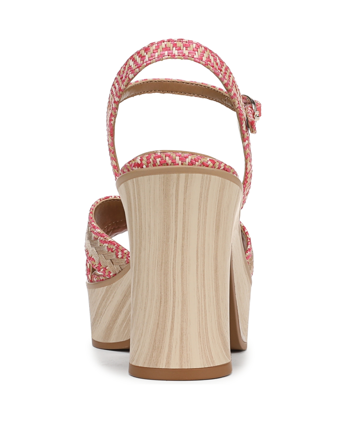 Naturalizer Katalina Platform Sandal In Pink Weave Fabric