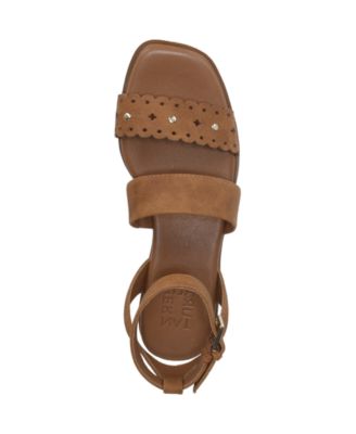 Women's Gana Square Toe Strappy Flat Sandals