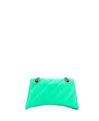 Small Crush Chain Flap Bag Quilted Crushed Calfskin