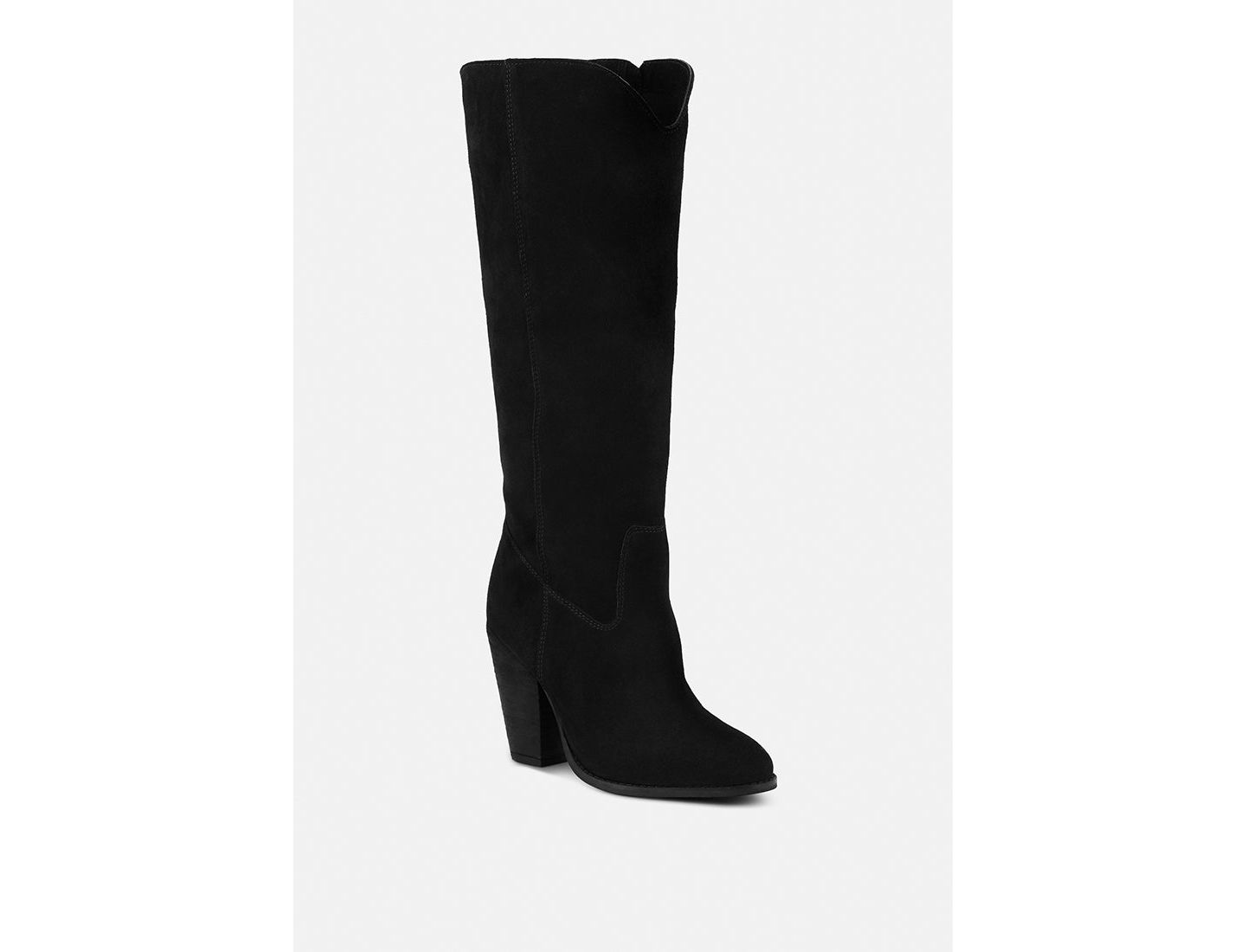 Женские ботинки Rag & Co Great-Storm Suede Leather Calf, цвет: Чёрный — фото 4