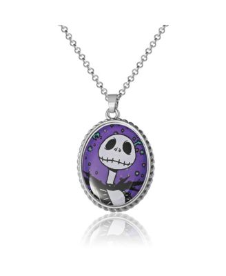Nightmare Before Christmas Jewelry Set - Jack & Sally Necklace and Earrings