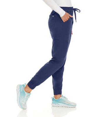Women's Seven Pocket Cargo Scrub Pants Joggers with 4-Way Stretch