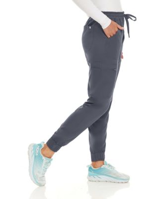 Women's Seven Pocket Cargo Scrub Pants Joggers with 4-Way Stretch
