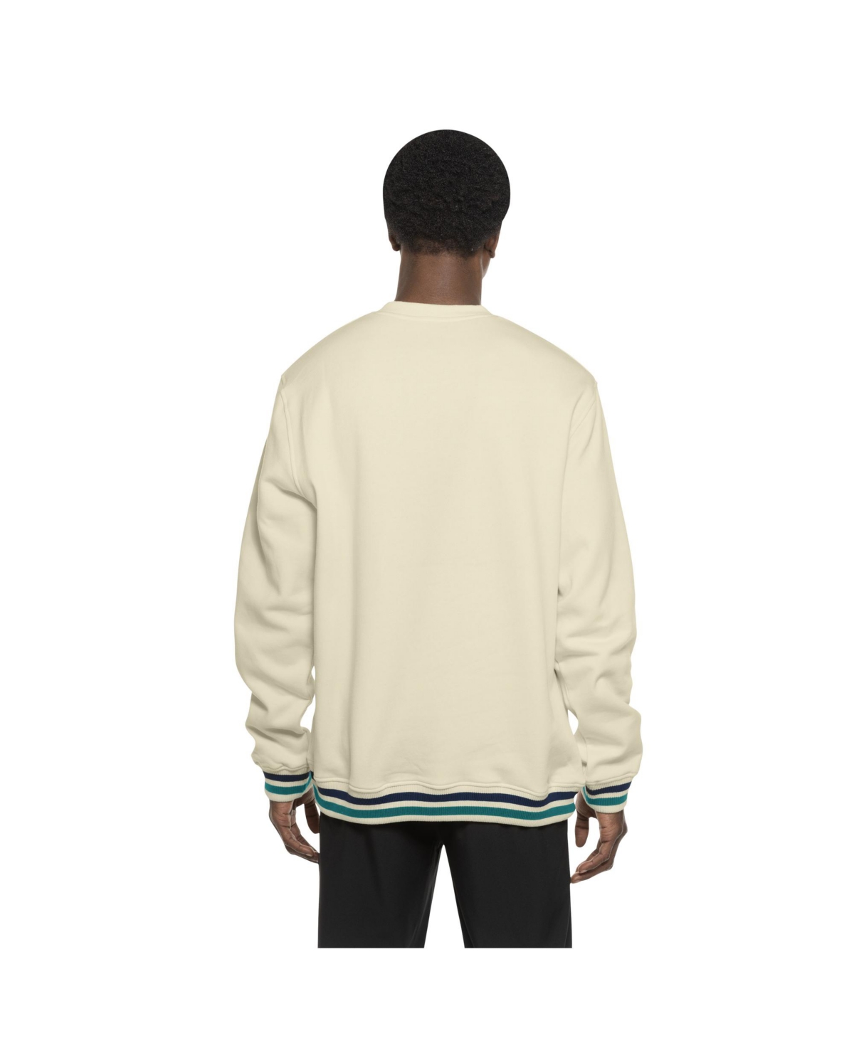 Shop New Era Men's Cream Seattle Mariners Throwback Pullover Sweatshirt