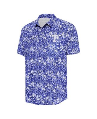 Men's Royal Texas Rangers Resort Button-Up Shirt