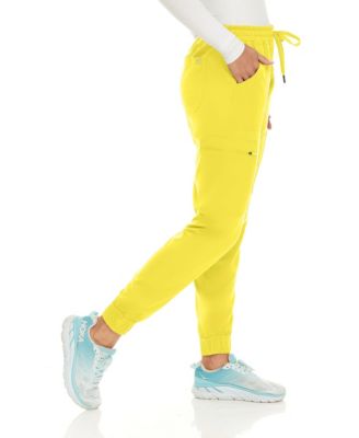 Women's Seven Pocket Cargo Scrub Pants Joggers with 4-Way Stretch